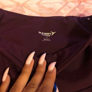 Dark purple workout leggings
